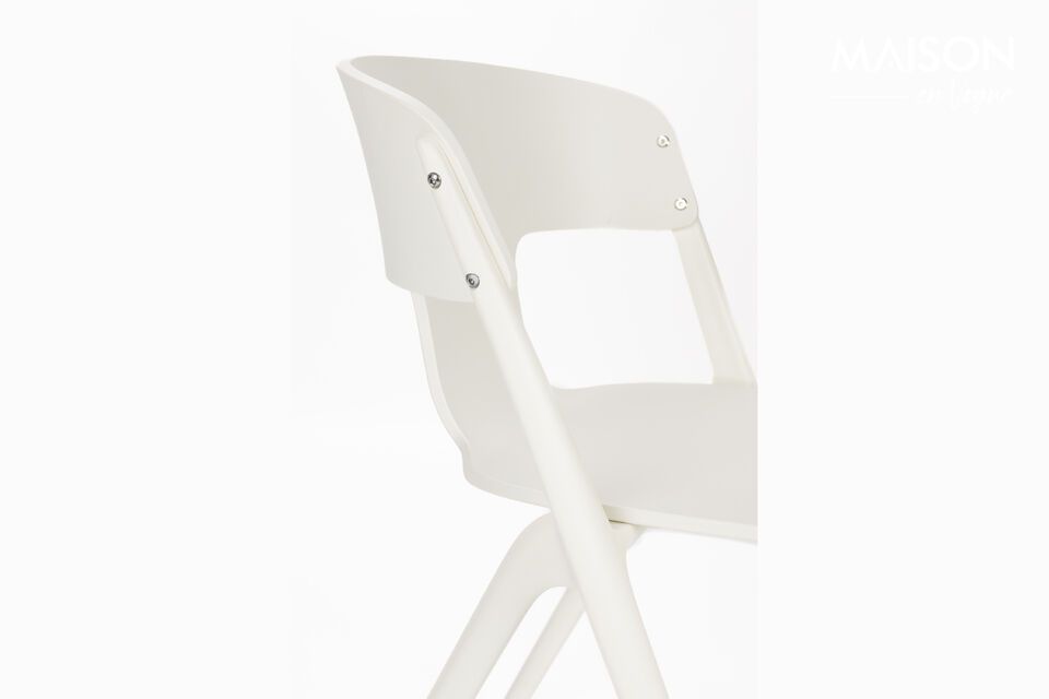 Silla de jardín de plástico beige Horizon - 10