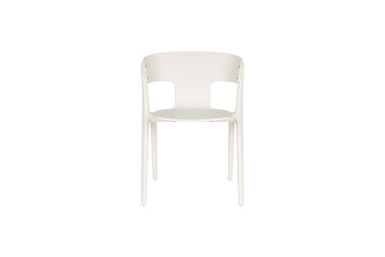 Silla de jardín de plástico beige Horizon