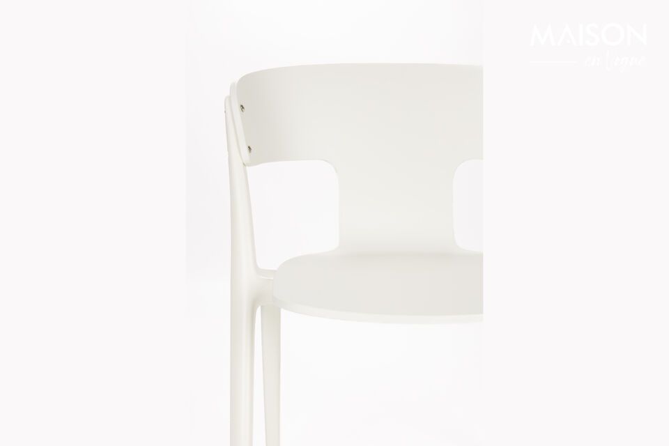 Silla de jardín de plástico beige Horizon - 9