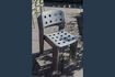 Miniatura Silla de jardín de plástico gris Serra 1
