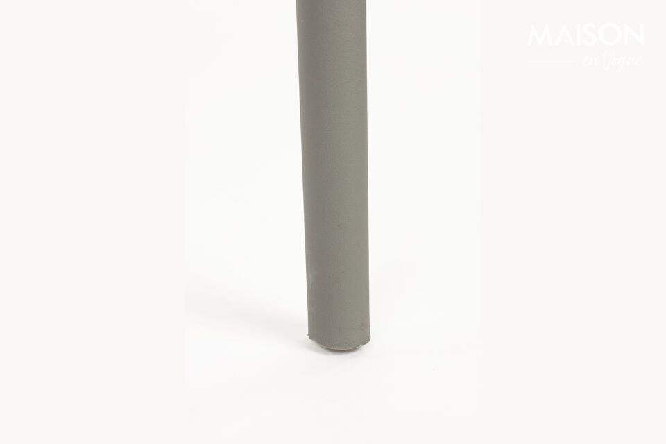 Silla de jardín de plástico gris Serra - 10