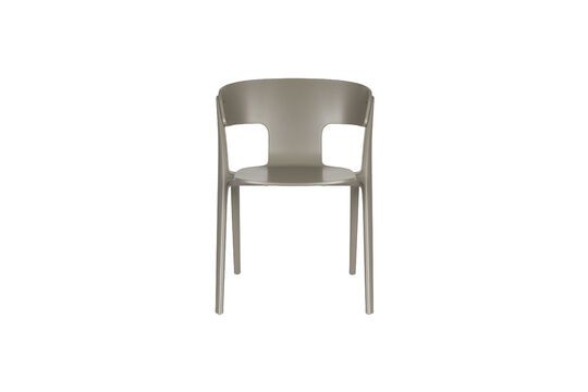 Silla de jardín de plástico topo Horizon Clipped