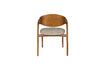 Miniatura Silla de madera maciza de haya beige Babington 8