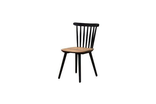 Silla de madera negra Paulin