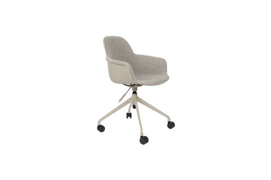 Silla de oficina de plástico gris Albert Kuip