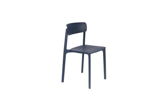Silla de plástico azul Clive