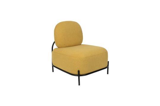 Silla de salón amarillo Polly Clipped