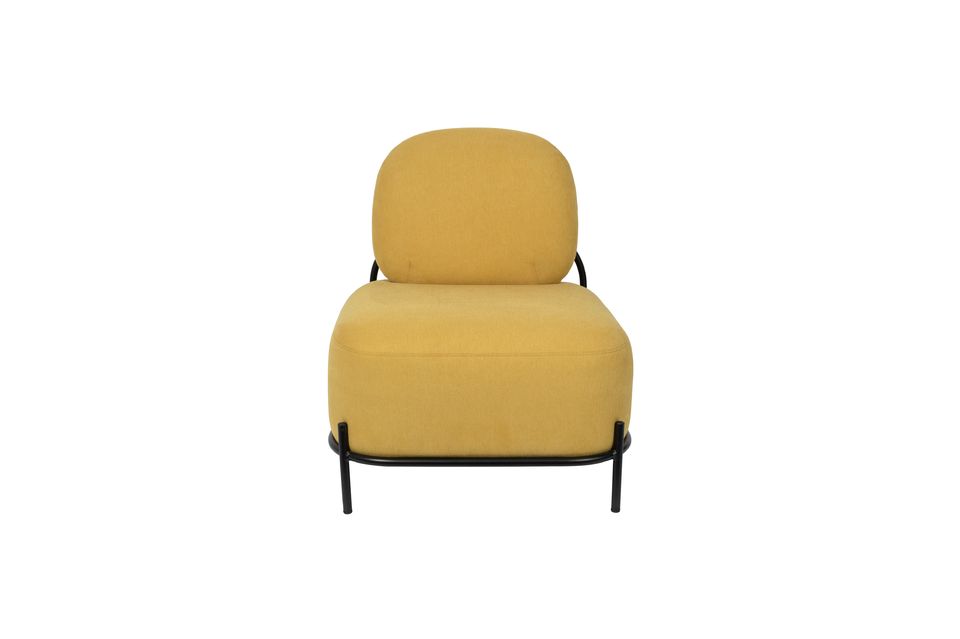 Silla de salón amarillo Polly - 7