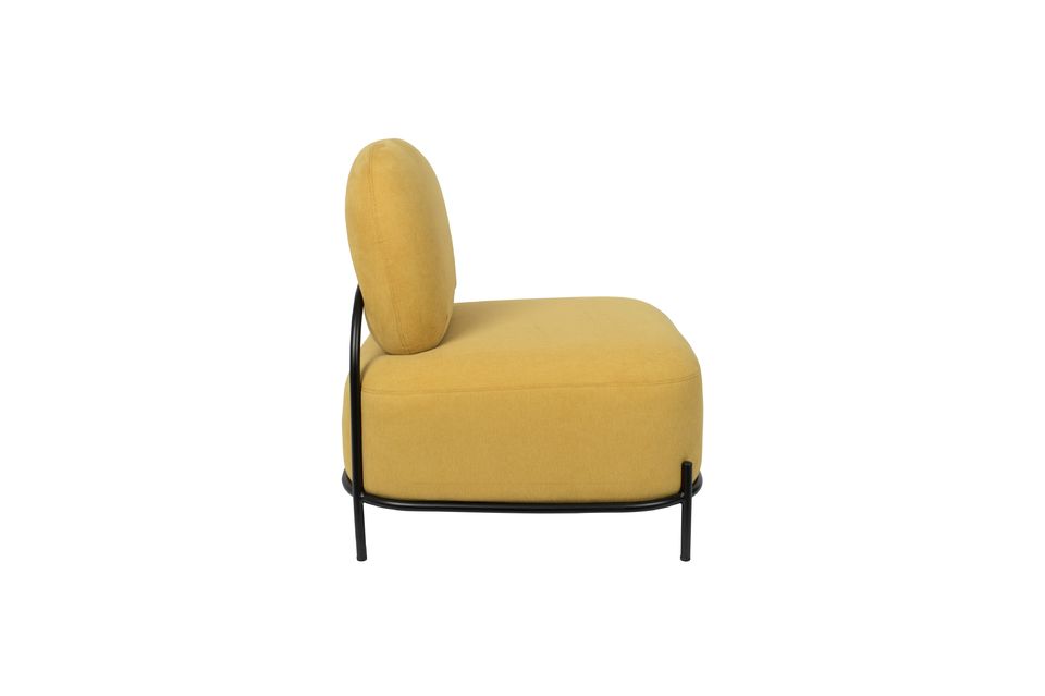 Silla de salón amarillo Polly - 8