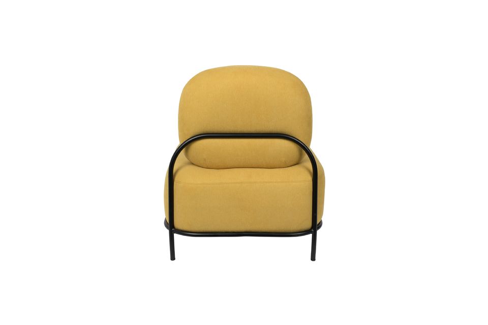 Silla de salón amarillo Polly - 10