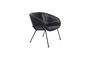 Miniatura Silla de salón Feston negro Clipped