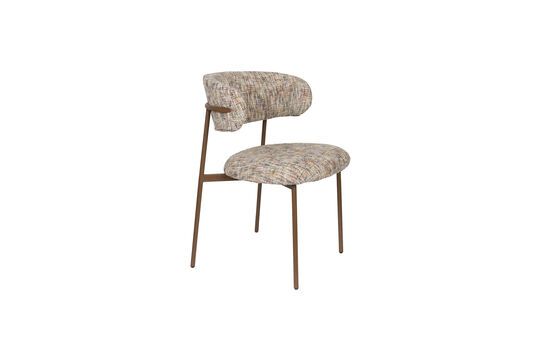 Silla de tela beige Claes Clipped