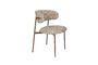 Miniatura Silla de tela beige Claes Clipped