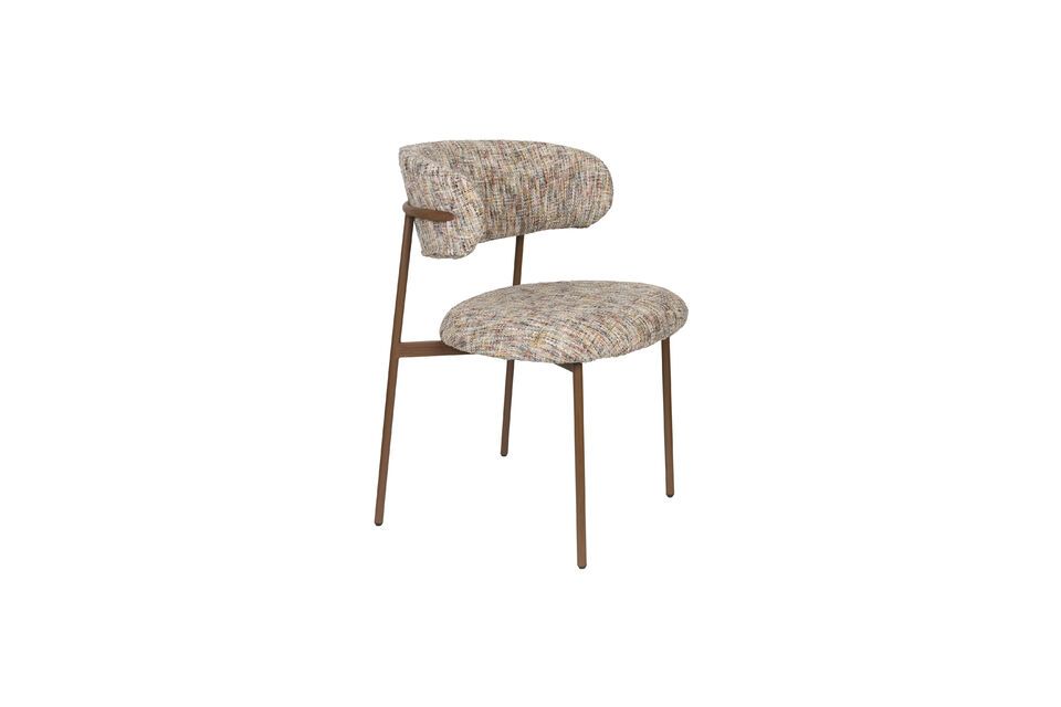 Silla de tela beige Claes White Label