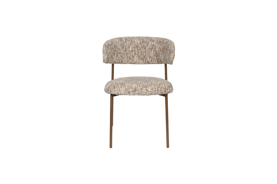 Silla de tela beige Claes - 8