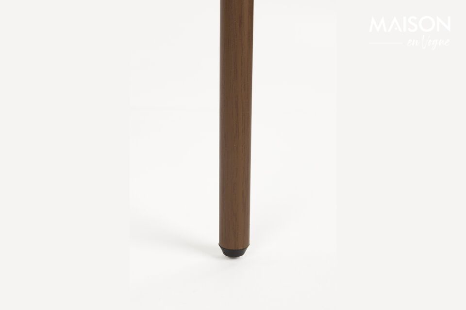 Silla de tela beige Claes - 11