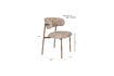Miniatura Silla de tela beige Claes 7