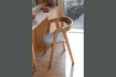Miniatura Silla de tela beige Mads 1