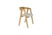 Miniatura Silla de tela beige Mads 7