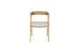 Miniatura Silla de tela beige Mads Clipped