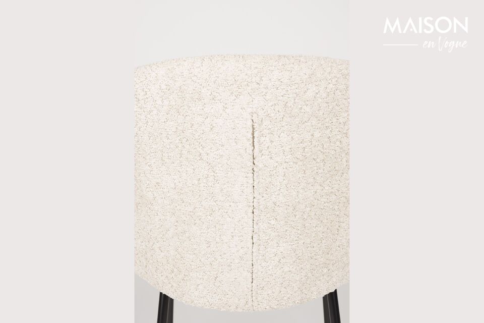 Silla de tela blanca Ayle - 9