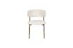 Miniatura Silla de tela blanca Claes 1