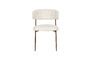 Miniatura Silla de tela blanca Claes Clipped
