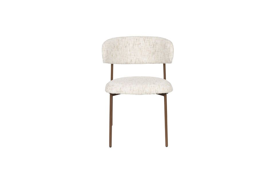 Silla de tela blanca Claes White Label