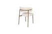 Miniatura Silla de tela blanca Claes 8