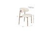 Miniatura Silla de tela blanca Claes 10