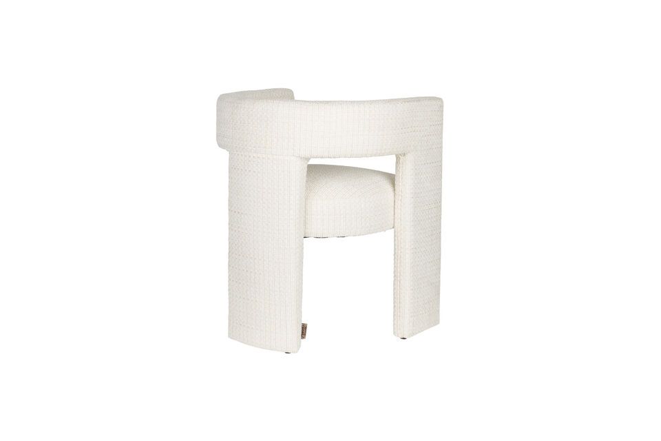 Silla de tela blanco roto Medina - 8