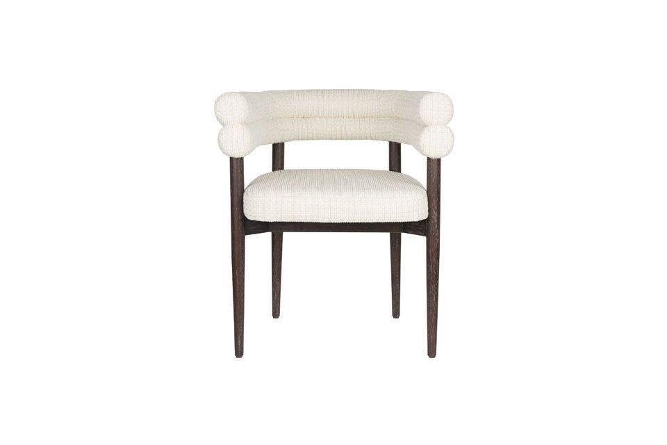 Silla de tela blanco roto Sela DutchBone