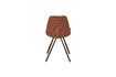 Miniatura Silla de tela bouclé ocre Franky 10
