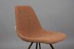 Miniatura Silla de tela bouclé ocre Franky 5