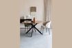 Miniatura Silla de tela gris Ayle 2