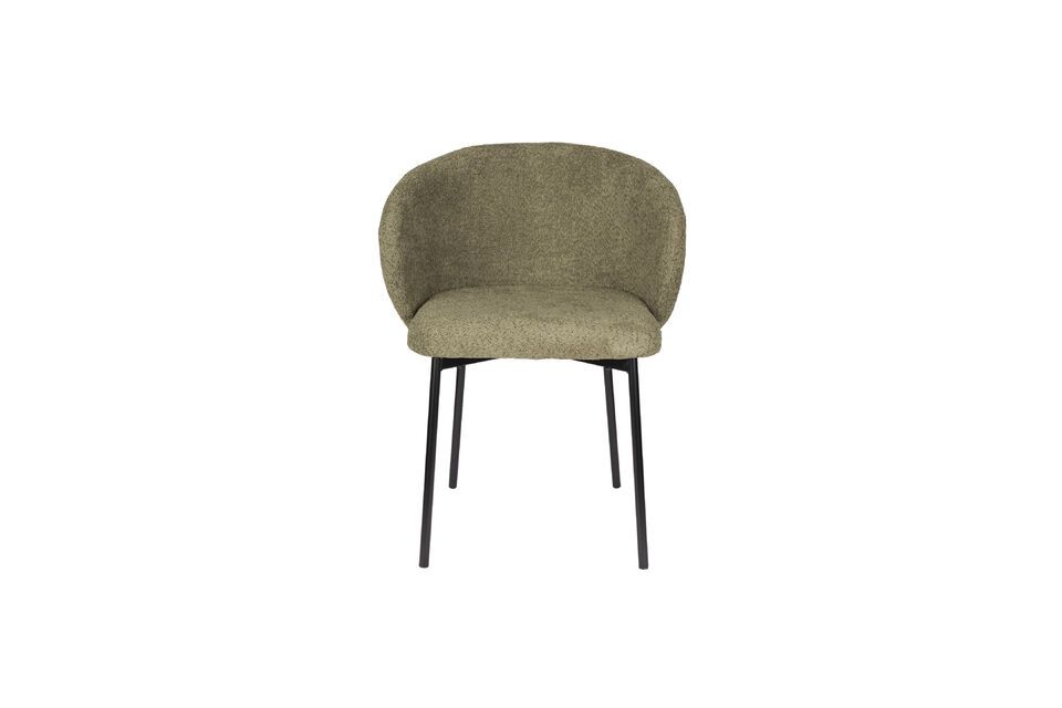 Silla de tela gris Ayle White Label