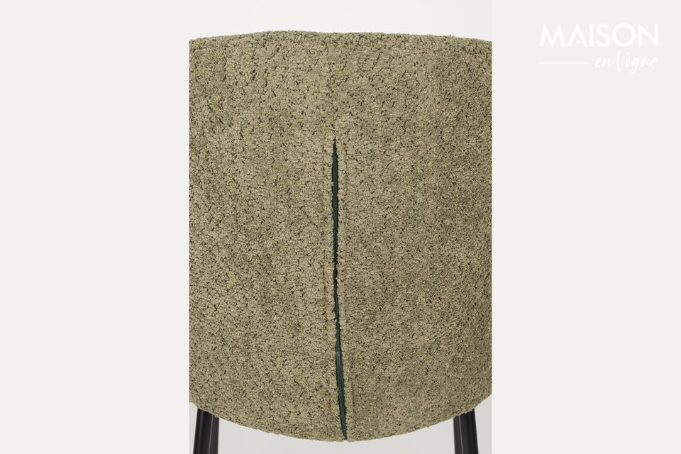 Silla de tela gris Ayle - 8
