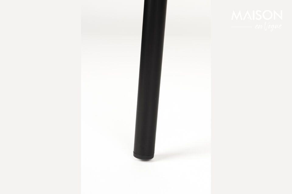 Silla de tela gris Ayle - 10