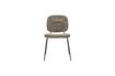 Miniatura Silla de tela grisácea Carma 4