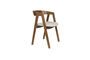Miniatura Silla de tela marrón Mads Clipped