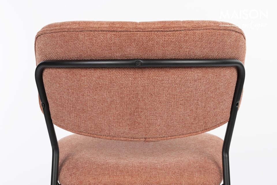 Silla de tela rosa Jolien - 9