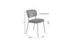 Miniatura Silla de tela rosa Jolien 10