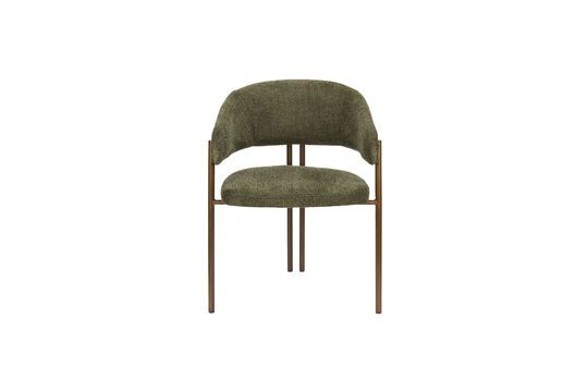Silla de tela verde Naida Clipped