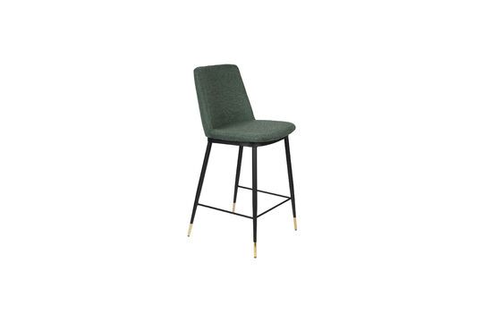 Silla de tela verde oscuro Lionel