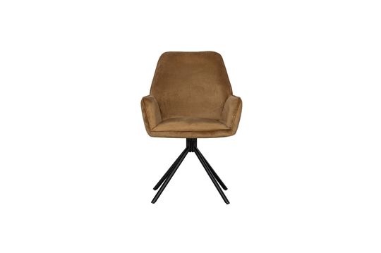 Silla de terciopelo ámbar