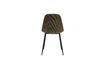 Miniatura Silla de terciopelo de poliéster verde Found 6