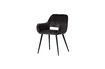 Miniatura Silla de terciopelo gris Jelle 6