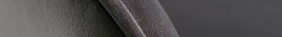 Descriptivo Materiales  Silla de terciopelo gris Jelle