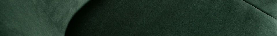 Descriptivo Materiales  Silla de terciopelo verde Sien