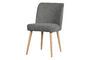 Miniatura Silla gris oscuro efecto piel de oveja Force Clipped